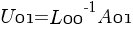 {U01} = {L00}^-1{A01} {U01} = {L00}^-1{A01}